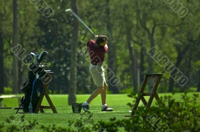 Golfing Senior