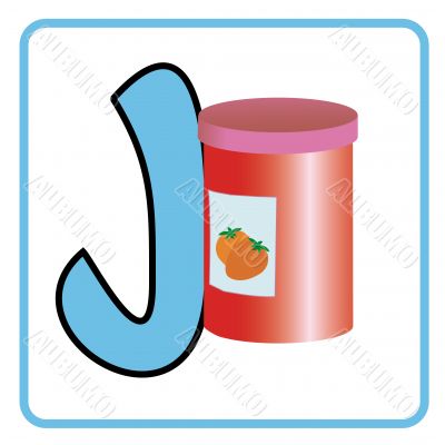 alphabet for children education (J)