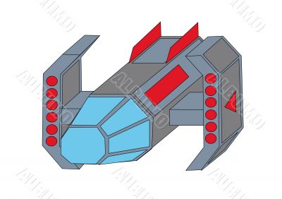 a guided spaceship