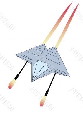 a guided spaceship