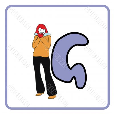 alphabet for children education (G)