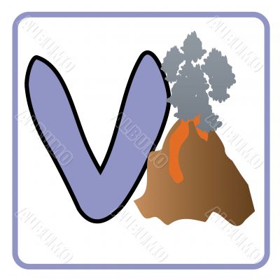 alphabet for children education (v)