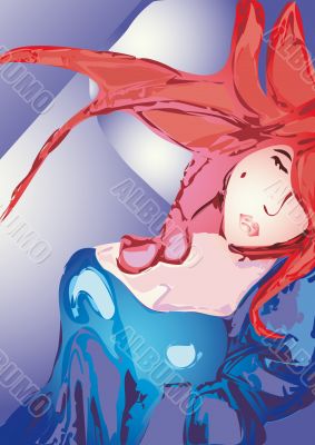 sleeping girl