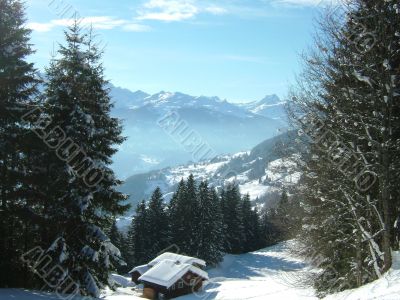 house in the mountains