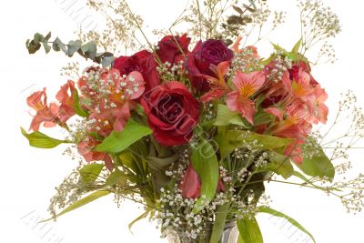 Rose Bouquet With Dew Drops