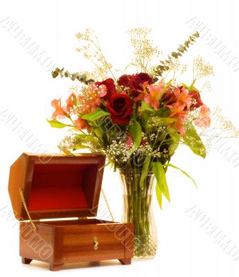 Jewelry Box and Flowers