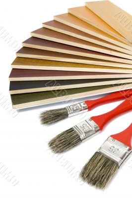 Color palette with color pattern wood floor