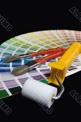 Color palette with color patterns