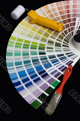 Color palette with color patterns