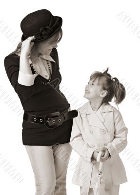 mother and daughter