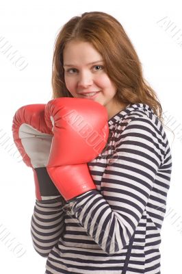 smiling boxer