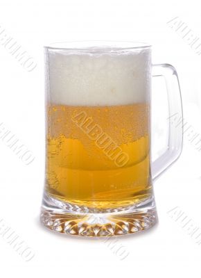 Cold beer glass