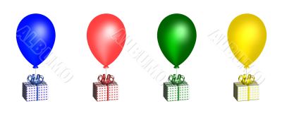 Balloons. 3D