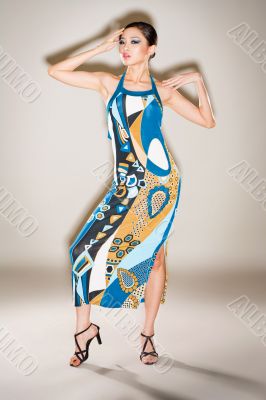 high fashion asian woman
