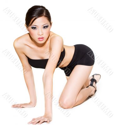 high fashion asian woman
