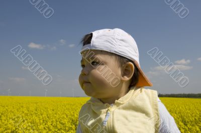 Baby in the rape field