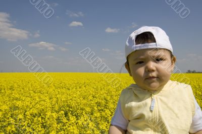 Baby in the rape field