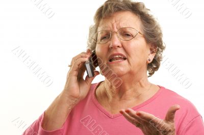 Senior Woman Using Cell Phone
