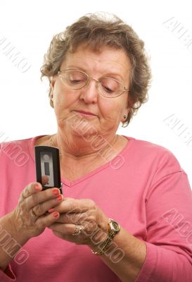 Senior Woman Using Cell Phone