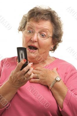 Senior Woman Using Cell Phone