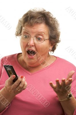 Senior Woman Using Cell Phone