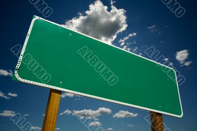 Blank Road Sign