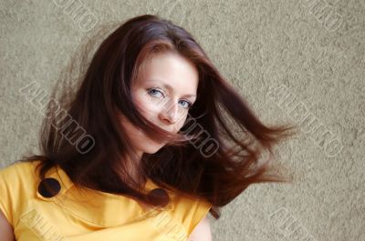 Flying hair