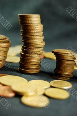 Pile of coins