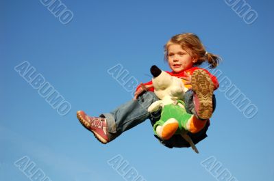 Child in flight