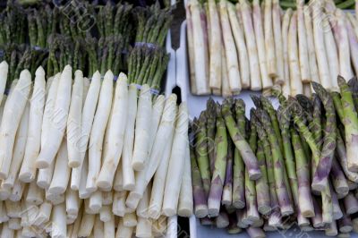 Asparagus on the market