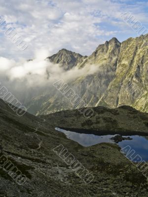 Blue sky on mountain