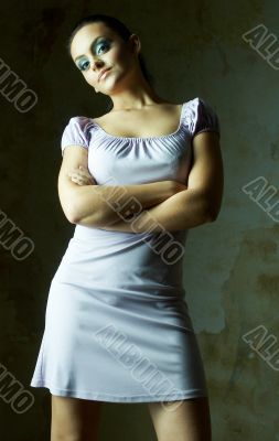 Fashion girl posing