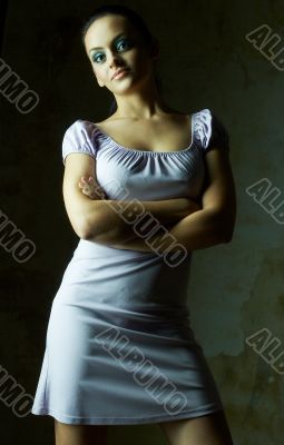 Fashion girl posing
