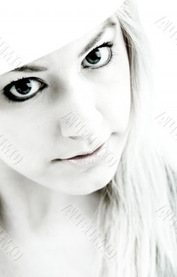 High contrast girl