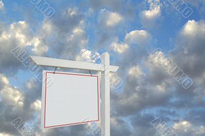 Blank Real Estate Sign