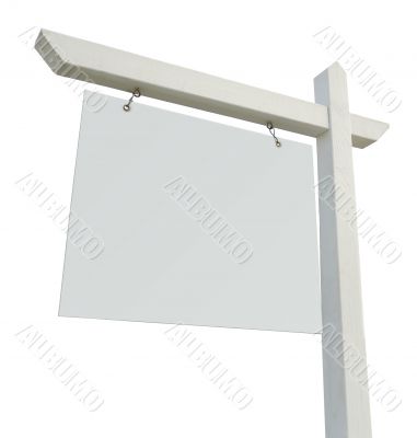 Blank Real Estate Sign Isolated