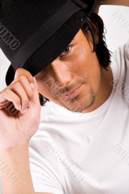 sexy boy with a hat