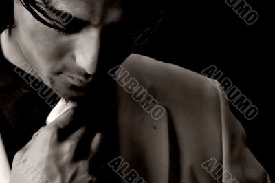 Depressive young man