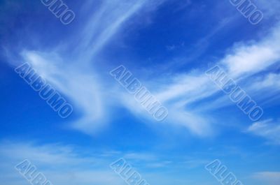 High clouds in the sky