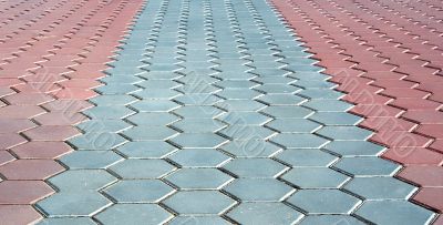 Pavement in the perspective