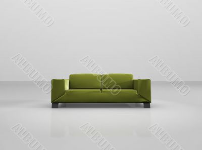 green sofa