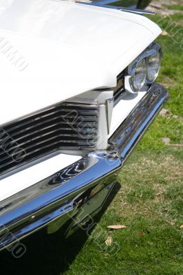 White Vintage Car