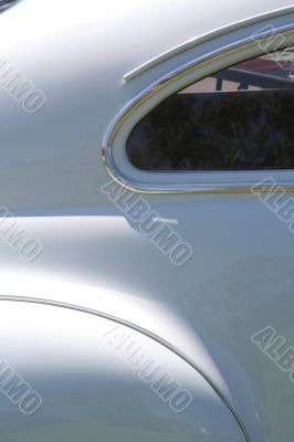 White Vintage Car