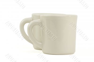 Coffee Cups Isolated on White Background