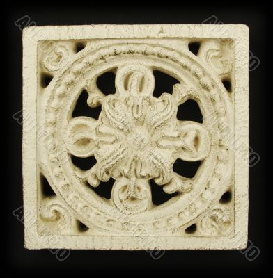 Ornate Wood Carving Ornament