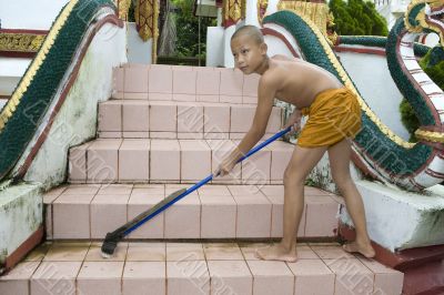 Buddhist novice, Laos