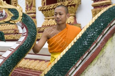 Buddhist novice, Laos