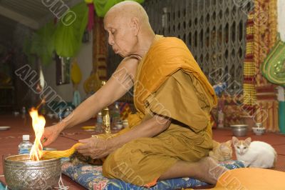 Buddhist monk, Laos