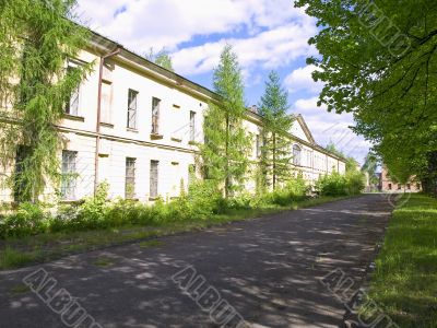 building and road