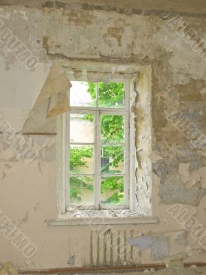 Old building window